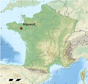 Localisation Maxent sur carte de France